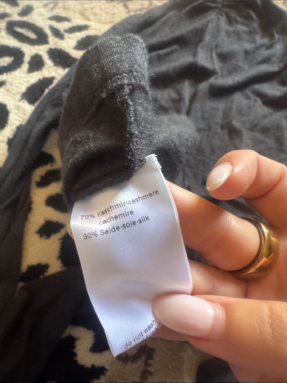 Akris Charcoal Turtleneck cashmere silk blend Sweater - Picture 4 of 4